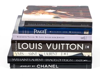 Lot 8 books on Luxury Fashion and Jewelry