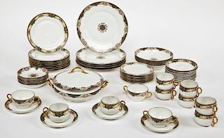 56 pc Assembled French Limoges Dish Set
