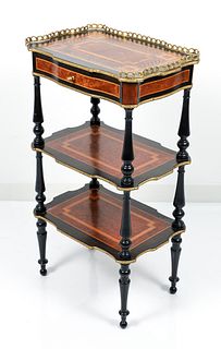 French Neoclassical Revival Three-Tier Side Table, circa 1870