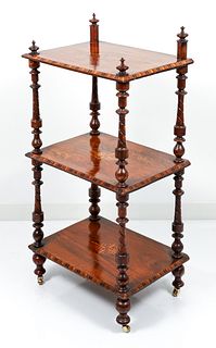 3 Tier Shelf with extensive inlay  