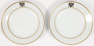 Pair of Russian Imperial porcelain plates 1882