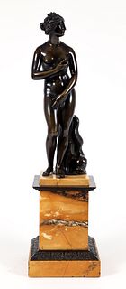 Italian patinated bronze figure Venus de Medici after Antiquity