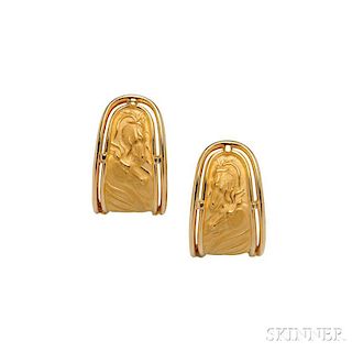 18kt Gold Earrings, Carrera y Carrera