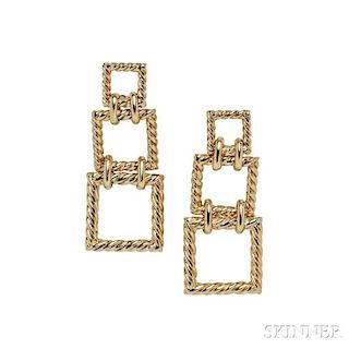 18kt Gold Rope Earrings, Tiffany & Co.