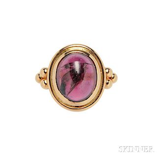 18kt Gold and Garnet Ring, Temple St. Clair