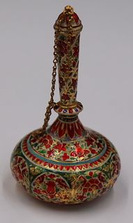 GOLD. Mughal Indian 22kt Gold and Enamel Scent