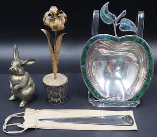 STERLING. Assorted Desk Items and Objects d'Art.