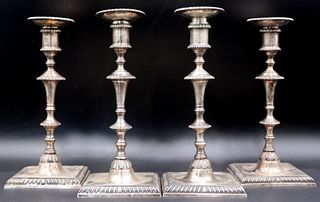SILVER. (4) Prill Silver Co. Sterling Candlesticks