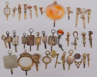 JEWELRY. Assorted Grouping of Pocket Watch Keys.