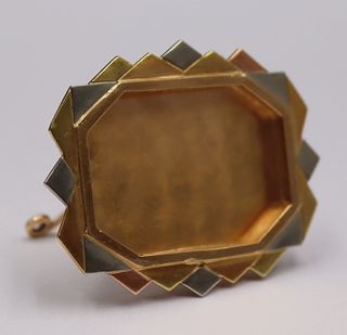 GOLD. Miniature 18kt Tri-Color Gold Frame.