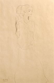 Gustav Klimt (After) - Woman in Gown