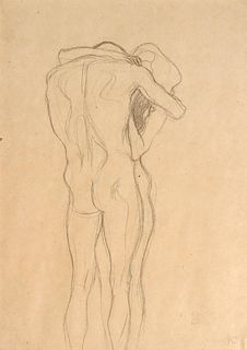 Gustav Klimt (After) - Nude Hug