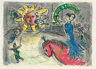 Marc Chagall - Soleil Au Cheval Rouge