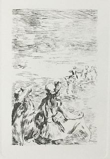 Pierre-Auguste Renoir (After) - Sur La Plage a Berneval