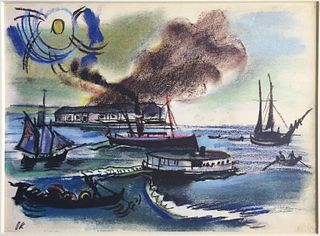 Oskar Kokoschka (After) - Schiffe vor Venedig