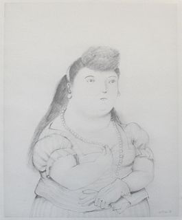Fernando Botero - Untitled (Woman with Pearls)
