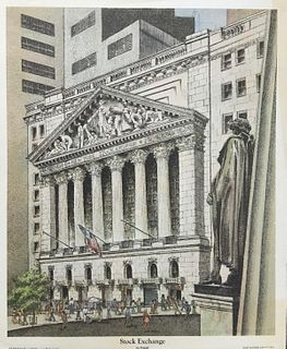 Powell - Stock Exchange (Vintage Poster)