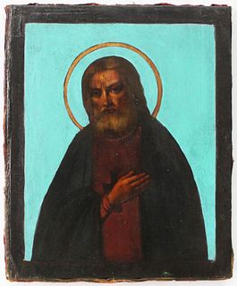 Unknown Artist - Seraphim of Sarov (Russian Icon)