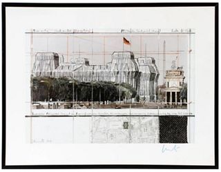 Christo - Wrapped Reichstag Project for Berlin VIII