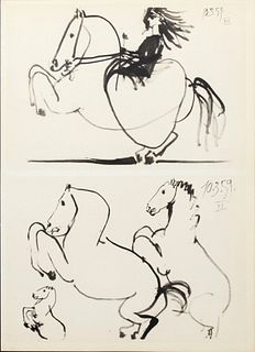 Pablo Picasso (After)- Untitled (10.3.59 XIV & XV)