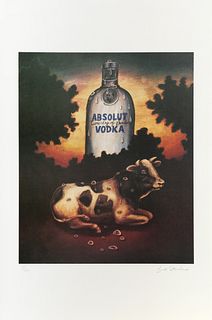 Fred Stonehouse, Absolut Statehood: Wisconsin, Lithograph 