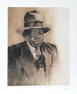 Theadius McCall, Meet Big Daddy, Without His Cigar, Offset Lithograph