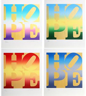 Robert Indiana, Four Seasons of HOPE - Gold, Portfolio