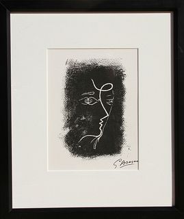 Georges Braque, Profil de Femme, Lithograph