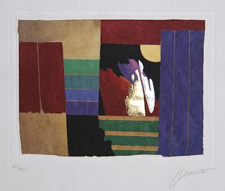 Max Hayslette, Lapis Moon I, Lithograph and Foil