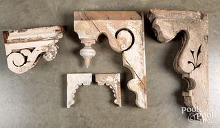 Group of architectural corbels, late 19th/early 20