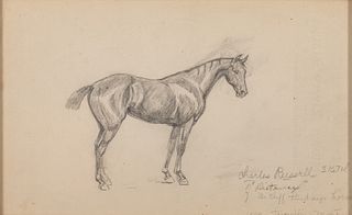 Charles M. Russell (1864-1926) - Distance - Dr. Cliff Lindsey's Horse (1893)