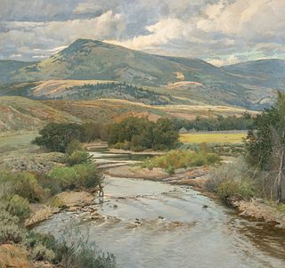 Ogden M. Pleissner (1905-1983) - Storm Clouds, Wind River, Wyoming (1931)