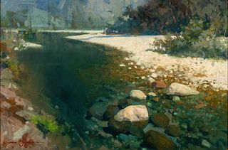 James Reynolds (1926-2010) - My Old Swimming Hole