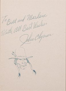 John Clymer (1907-1989) - Best Wishes Note
