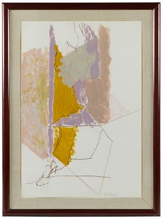 Jack Roth Painting Mixed Media on Paper 1982