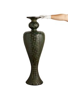 Large Judy Kensley McKie Bronze Owl Vase