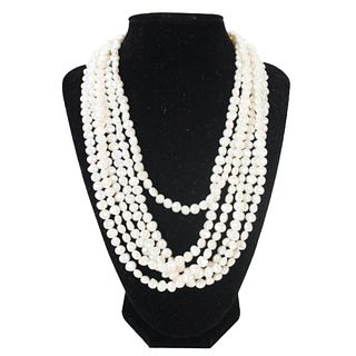 Fabulous 62 in. Freshwater Pearl Necklace