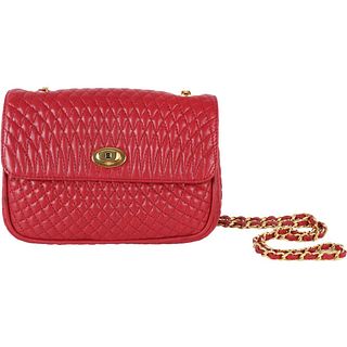 Authentic Bally Red Flap Purse