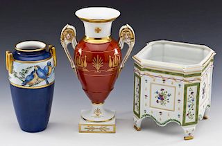 3 Pcs Porcelain Including Limoges and Portugese