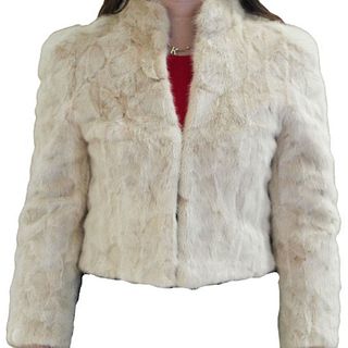 Natural NH Rosenthal White Fur Coat