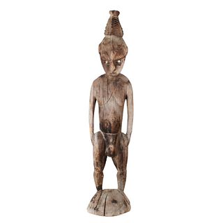 Papua New Guinea Wooden Male Fertility Statue