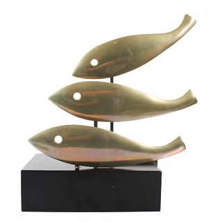 Emilio Lancia Italian Polished Fish Sculpture