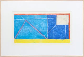 Richard Diebenkorn, Red Yellow Blue, Aquatint 1/60
