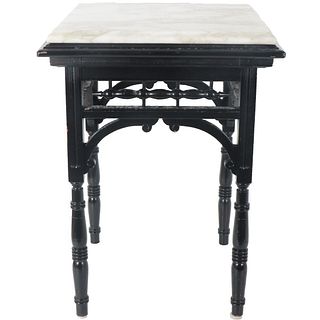 Unique Aesthetic Period Marble Top Table