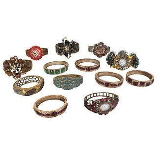 Collection of (13) Costume Bangle Bracelets