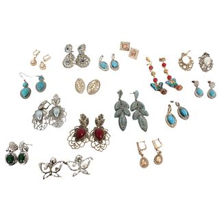 Collection of (16) Earrings