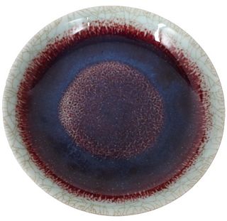 Chinese Flambe Glaze Plate