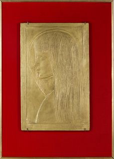 Beniamino Bufano (1898-1970) Amer, Plaster Relief