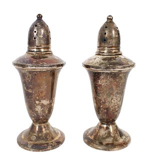 Set of Crosby Sterling Salt and Pepper Shakers