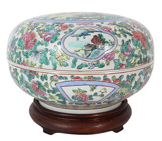 Chinese Hand Painted Porcelain Wedding Jar
